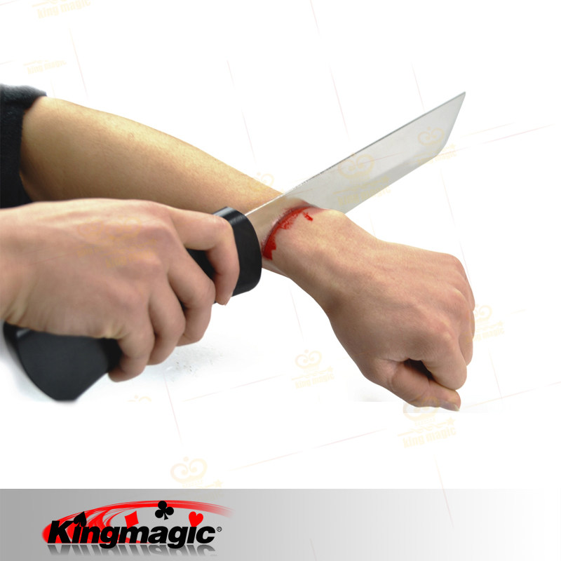 kingmagic魔术道具砍手假刀整人恶搞用具 伸缩舞台五一打折