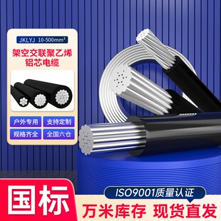 35足平方国标阻燃单芯铝线 室外绝缘1kv架空线JKLYJ低压10