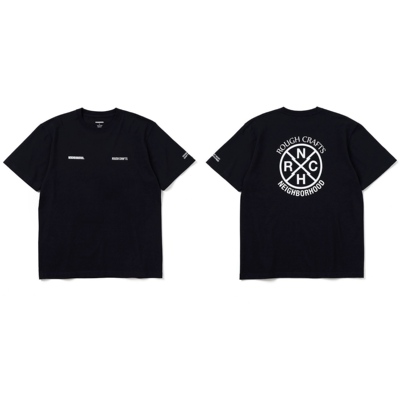 工装飞行员 NBHD 24SS 台北限定日系印花宽松圆领小领口短袖T恤男