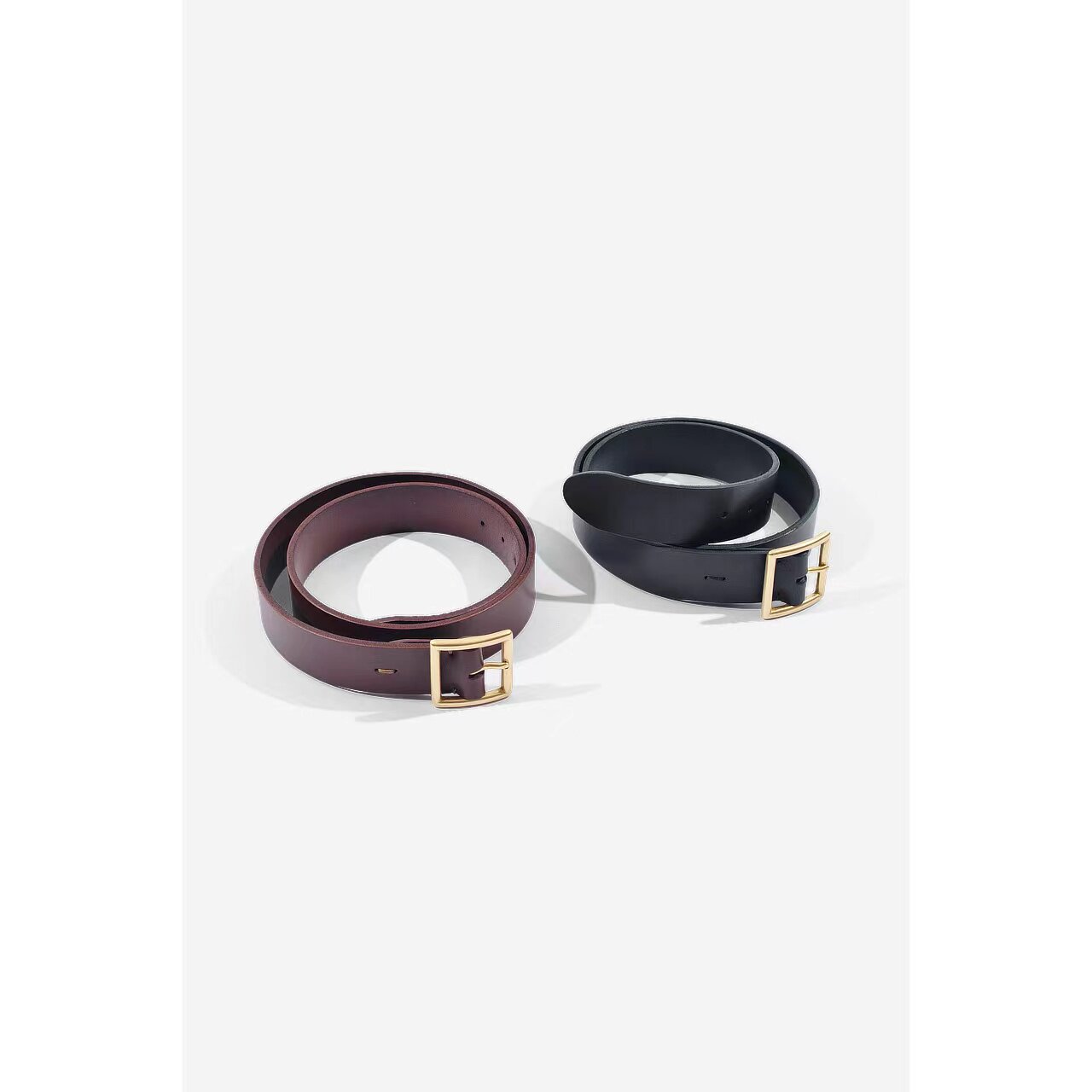 工装飞行员 VISVIM 24SS RIG BELT 40MM 头层牛皮铜扣腰带皮带男