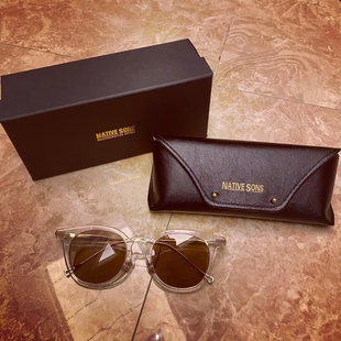 工装飞行员 余文乐同款 Native Sons太阳镜赛璐珞板材 墨镜 眼镜