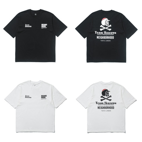 工装飞行员  NBHD LKUZAW机车联名限定款日系宽松圆领短袖T恤