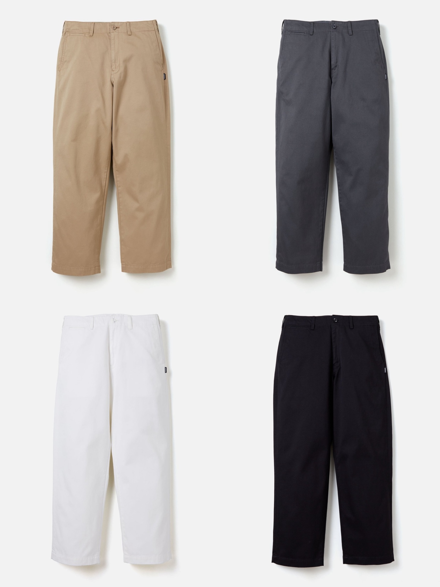 特价不退换NEIGHBORHOOD 24SS余文乐黑标日系CHINO宽松休闲长裤