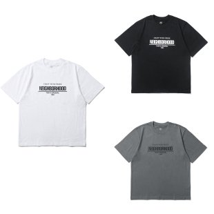 工装飞行员  NEIGHBORHOOD 日系复古夏季百搭经典BOXLOGO短袖T恤