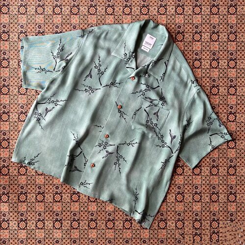 工装飞行员 VSVM HARMONSHIRTS/SREN天丝印花短袖衬衫男女同款