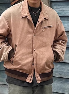 工装飞行员 VISVIM FIL 22AW  中村日潮水洗做旧棉夹克外套 