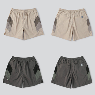 特价不退换MADNESS 23SS余文乐机能宽松防水面料拼接运动短裤男