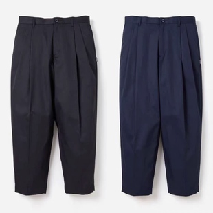 24AW NBHD 余文乐宽松双褶混纺锥形休闲裤 西裤 男 工装 长裤 飞行员