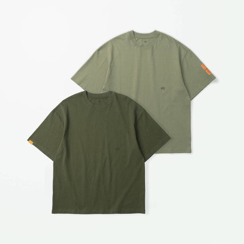 工装飞行员 MADNESS 25SS 余文乐日系宽松圆领橙标打底衫短袖T恤