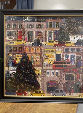 实木拼图框1000片复古相框300500片拼图相框3DJP拼图框2000片画框