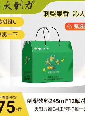 （礼盒装）贵州特产美食刺梨果汁饮料酸甜VC刺梨汁245ml*12伴手礼