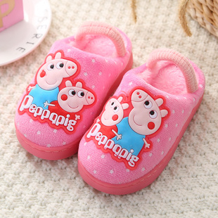 宝宝棉拖鞋男宝秋冬季居家室内防滑加厚儿童棉拖鞋家用小童1-3岁2