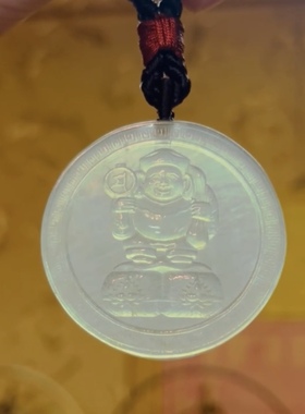 大黑天财神玉雕大黑天吊坠大黑天神吊坠玉雕大黑天玉