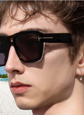 遮阳方形复古男女双梁太阳镜炫酷