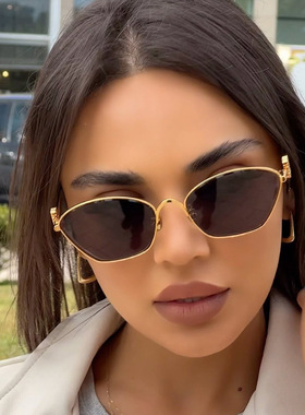 防紫外线猫眼复古男女花朵太阳镜