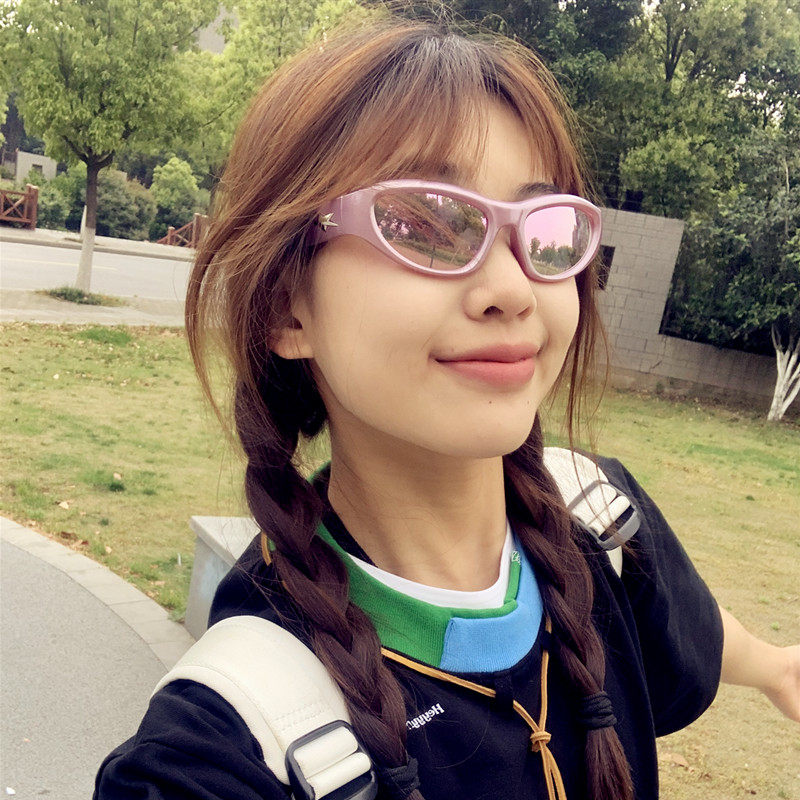 防紫外线猫眼复古男女星星炫彩潮