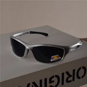 千禧朋克风偏光墨镜银色未来科技感辣妹封帆男女同款 嘻哈太阳眼镜