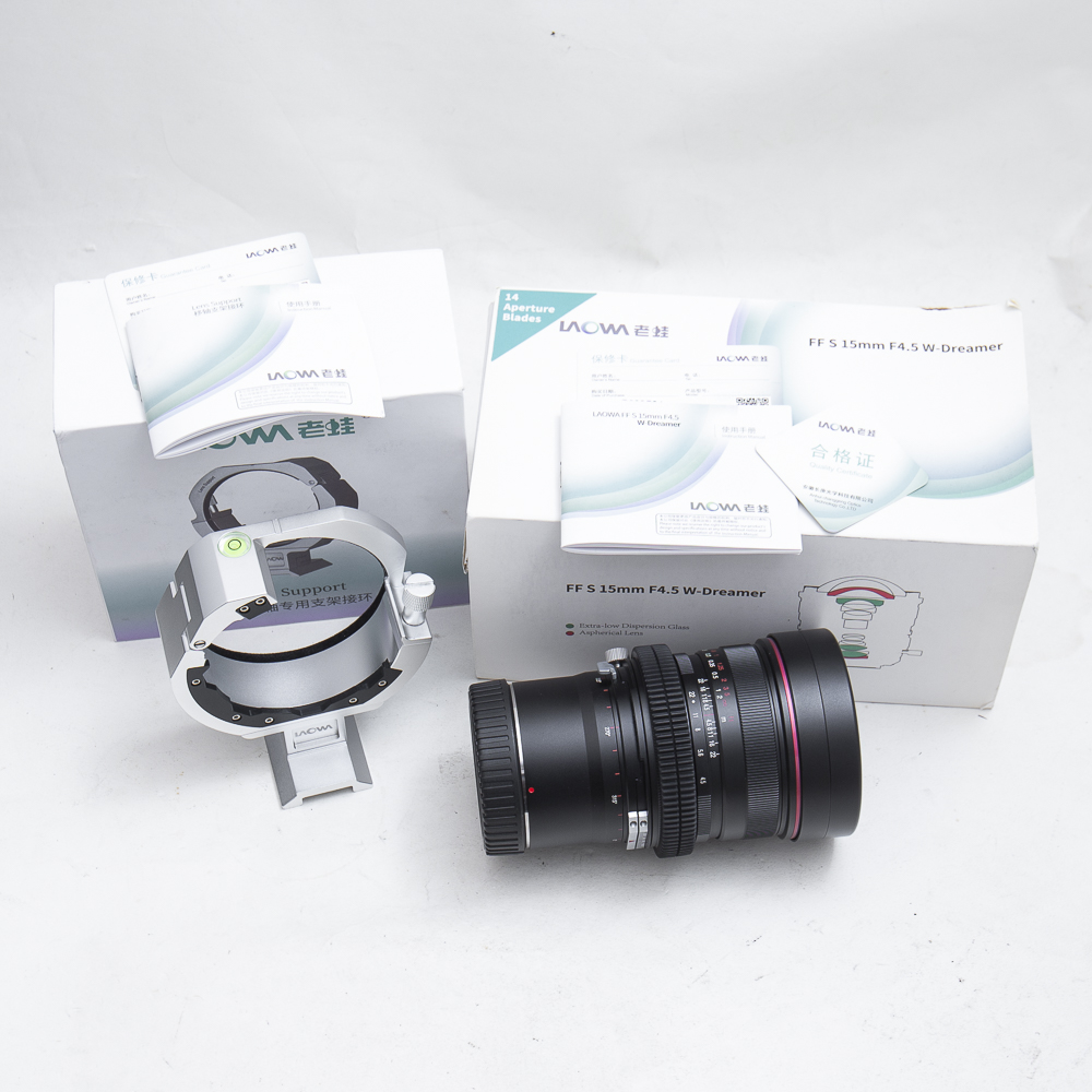 老蛙15mm/4.5移轴手动镜头RF卡口
