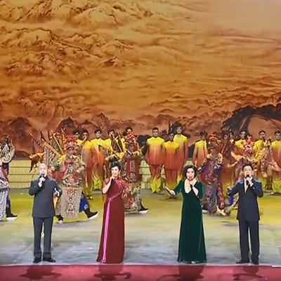 张建峰 马佳 王越+翟墨 圆梦中国人 京歌伴奏 2016年戏曲晚会版