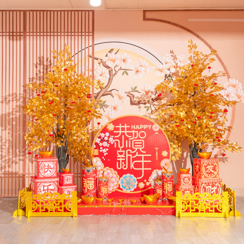 2025春节新年装饰场景布置摆件