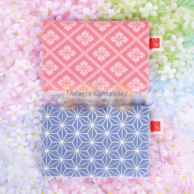 日本纯手工棉布京都多层型染友禅染织日式商务女式名片夹 繭mayu