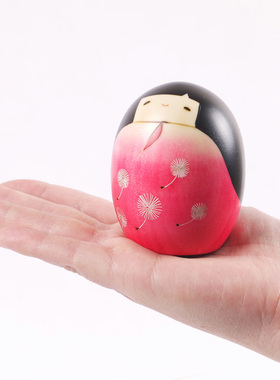 日本进口木偶 日本人偶小芥子 卯三郎KOKESHI 摆件 蒲公英 现货