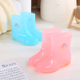 套鞋 时尚 女速干舒适胶鞋 女短筒糖果透明无里布雨鞋 夏 防滑加厚水鞋