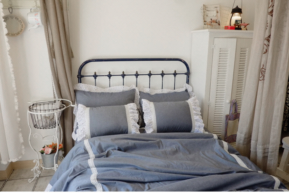 韩国全棉蕾丝ins风四件套床品