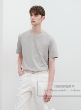 直邮Mind Bridge韩国代购男士夏款宽松纯色短袖T恤MXTS31N5