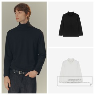 宽松长袖 韩国代购 高领类加绒T恤MYTS7122 Bridge秋冬男士 直邮Mind