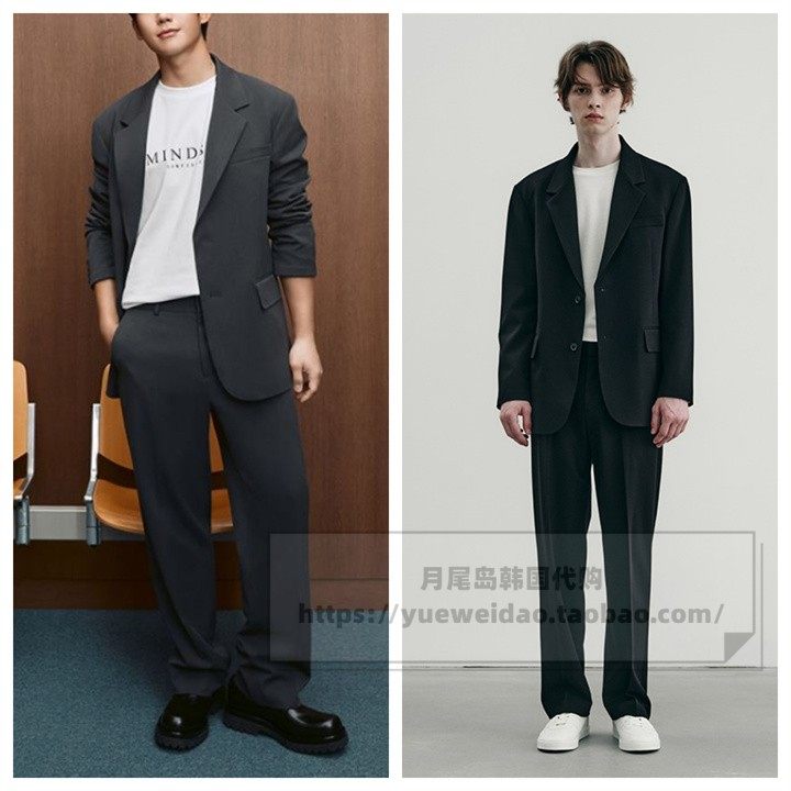 发货快直邮MindBridge韩国代购男士春秋宽松商务西服外套MXJK6103