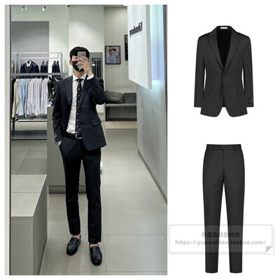 特价直邮Liberclassy 男装韩国代购春秋羊毛修身西服套装JW302