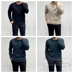 特价直邮BASSO 韩国代购男装春秋冬打底含羊绒圆领针织毛衣Z3W10