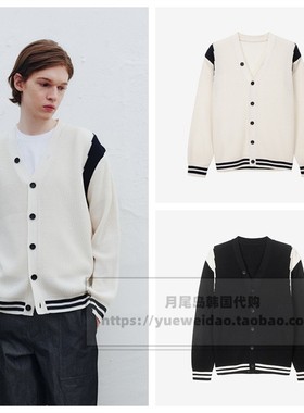 发货快直邮Mind Bridge韩国代购男士春秋宽松V领针织开衫MYCD2101