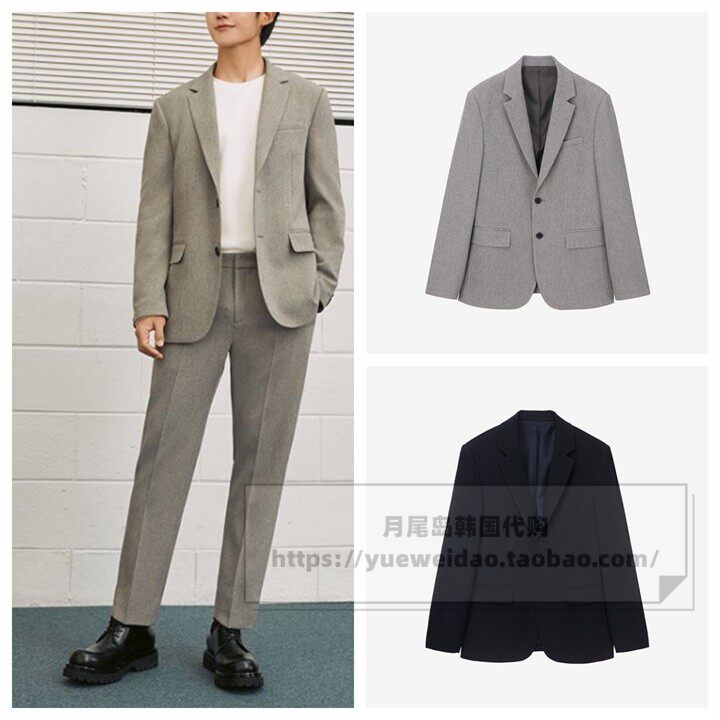 发货快直邮MindBridge春秋男士韩国代购海报修身西服外套MXJK6105