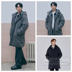 直邮Mind Bridge25冬男士韩国代购明星中长款连帽羽绒服MZDJ8140