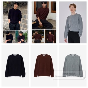 圆领针织衫 25冬男士 毛衣MZKT71A2 Bridge韩国代购 发货快直邮Mind