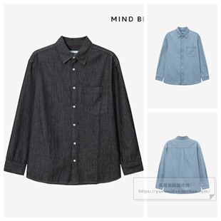 宽松牛仔衬衫 发货快直邮Mind 男士 26四季 M1WS0151 Bridge韩国代购