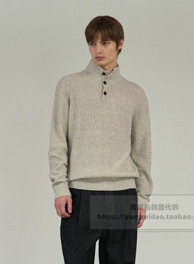发货快直邮Mind Bridge韩国代购25冬男士含毛高领针织衫MZKT7110
