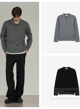 发货快直邮Mind Bridge韩国代购25冬男士机洗翻领针织衫MZKT7121