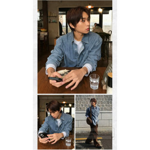 宽松牛仔衬衫 26春秋男士 M1WS2150 Bridge韩国代购 发货快直邮Mind