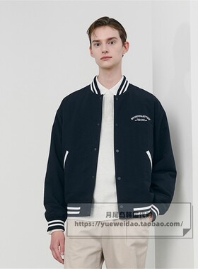 直邮Mind Bridge韩国代购男士春秋宽松夹层棒球夹克外套MXJP2154