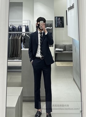 直邮Liber classy 男士韩国代购春秋冬商务修身羊毛西服套装481T