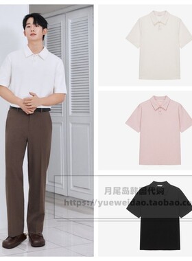 直邮Mind Bridge24夏男士韩国代购宽松弹力短袖POLO衫T恤MYTS3126