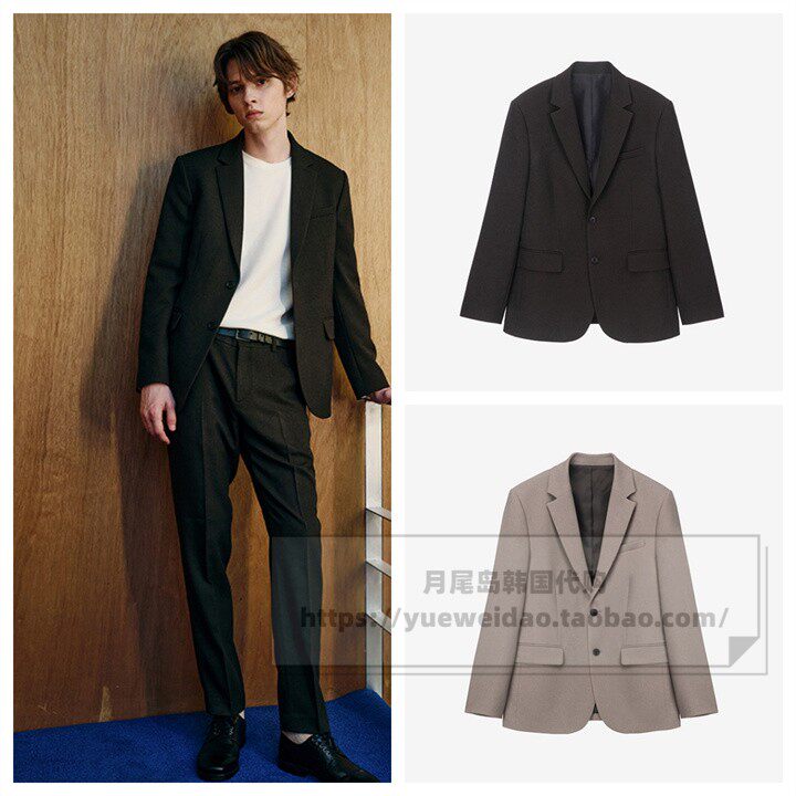 发货快直邮MindBridge春秋男士韩国代购海报修身西服外套MXJK6106