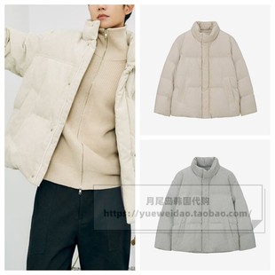 直邮Mind Bridge冬款男士韩国代购短款灯芯绒立领羽绒服MXDJ8154