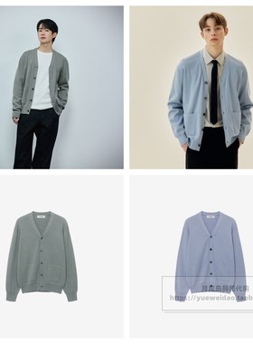 直邮Mind Bridge25春男士韩国代购高定宽松针织开衫MZCD2170