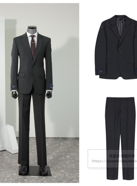 33折直邮GARNET韩国代购男装春秋正装纯羊毛超修身西服套装BS1322