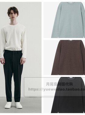 发货快直邮Mind Bridge四季男士韩国代购宽松长袖圆领T恤MYTS0122
