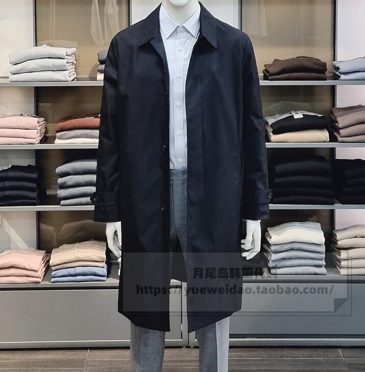 34折直邮ziozia男装韩国代购23春经典休闲中长款风衣外套cg1101